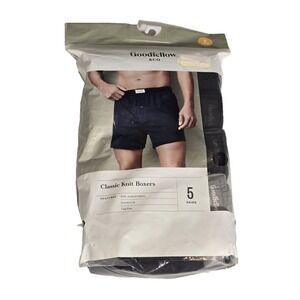 Goodfellow‎ & Co. Men's Small Classic Knit Boxers tag free 5 Pack Size Small